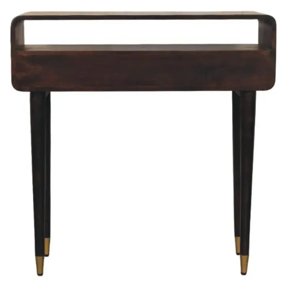 Apollo Loop Console, 2 Lades en Open Gleuf, Donkerbruin