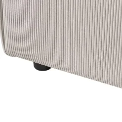 ARDAL - Chaise longue - Taupe - Linkszijdig - Corduroy