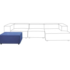 ARDAL - Ottomaan - Donkerblauw - Corduroy