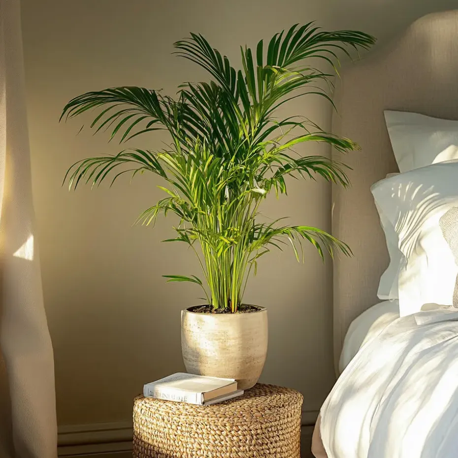 Areca goudpalm - Set van 2 - Dypsis lutescens - Hoogte 100-120cm - ⌀21cm