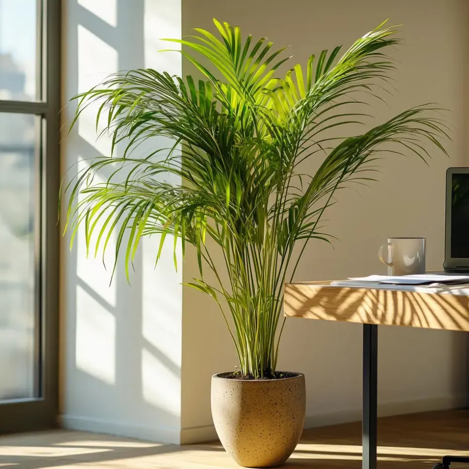 Areca goudpalm - Set van 2 - Dypsis lutescens - Hoogte 100-120cm - ⌀21cm