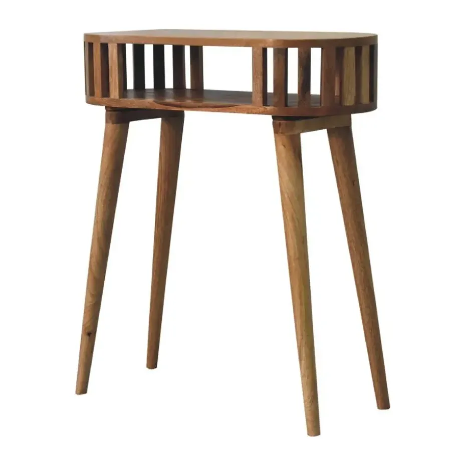 Ariella sidetable, 1 open plank, beige