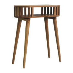 Ariella sidetable, 1 open plank, beige