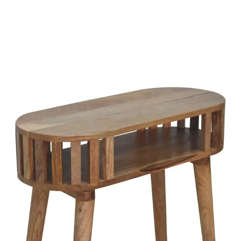 Ariella sidetable, 1 open plank, beige