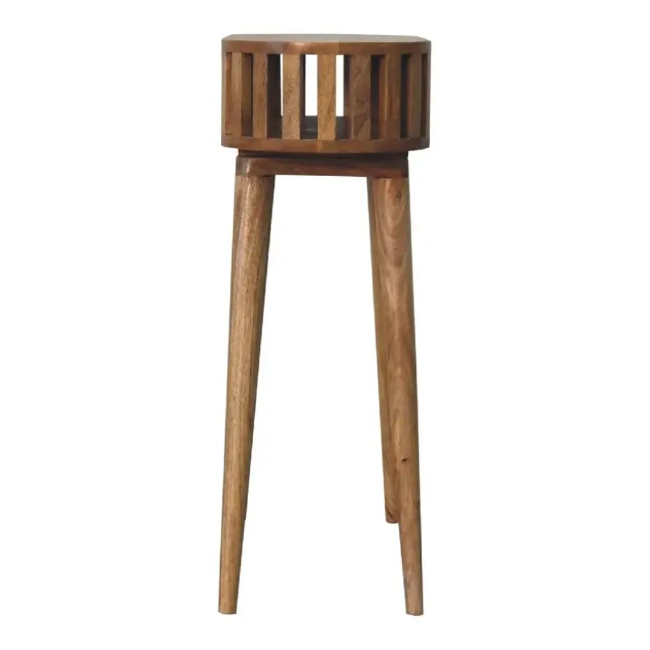 Ariella sidetable, 1 open plank, beige