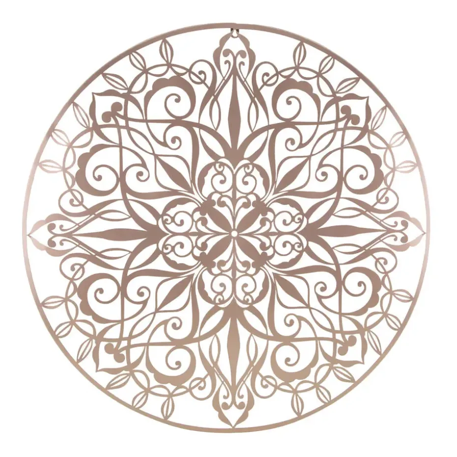 Art for the Home - Metal Art - Luxe mandala roségoud D80cm