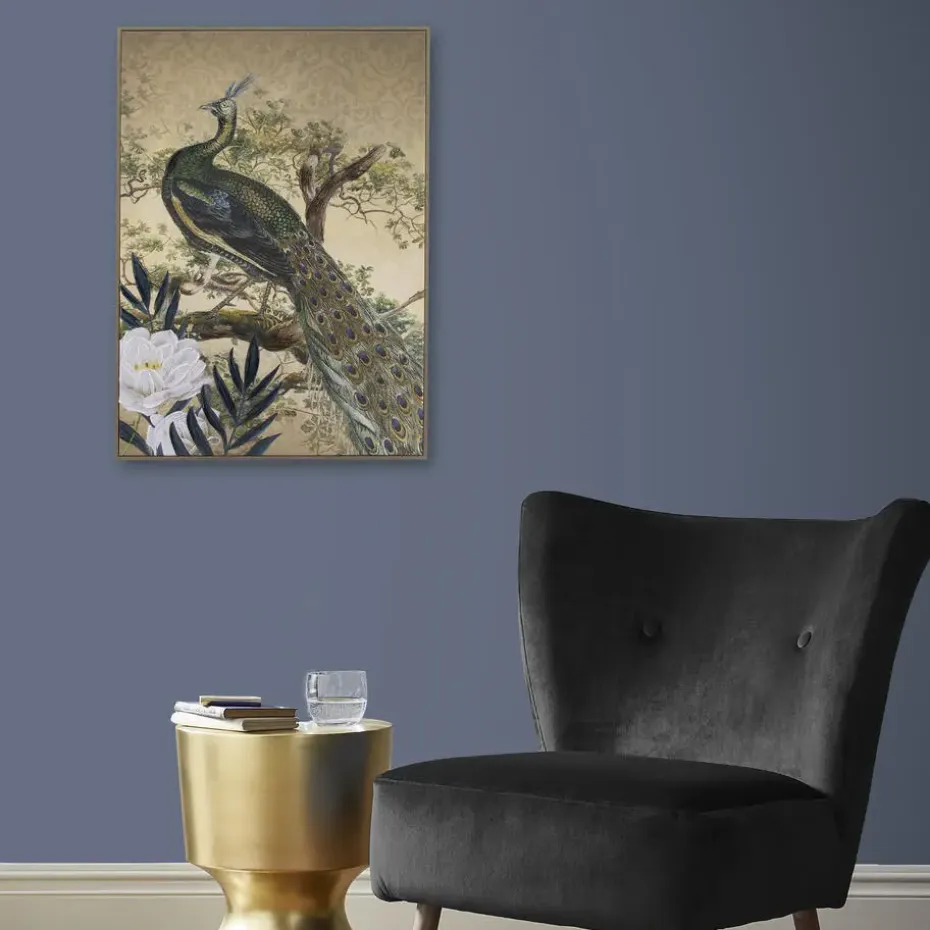 Art for the Home Canvas Geschilderde Details Peacock in Paradise