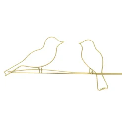 Art for the Home Metal Art Vogels op draad goud 60x12,5cm