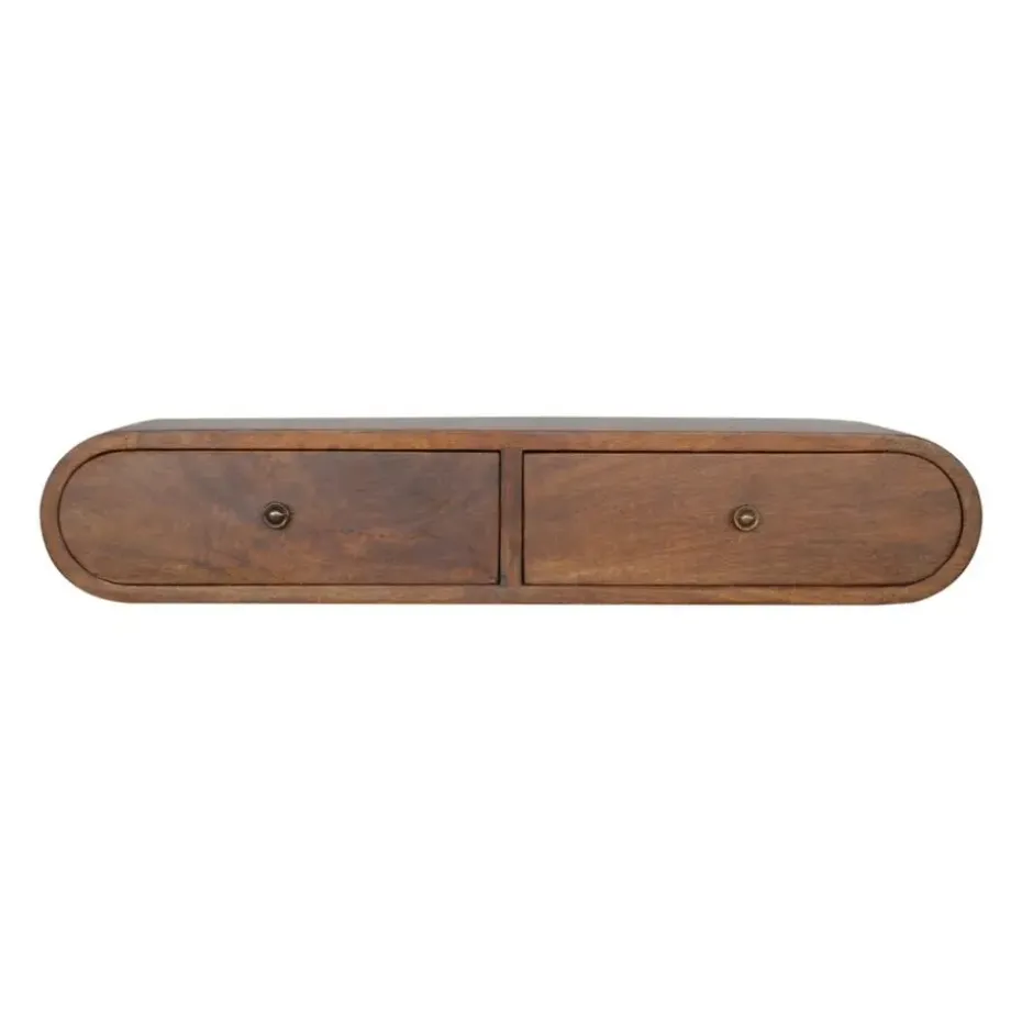 Artisan Furniture Solid hout Drijvende Kastanje Londen Sidetable