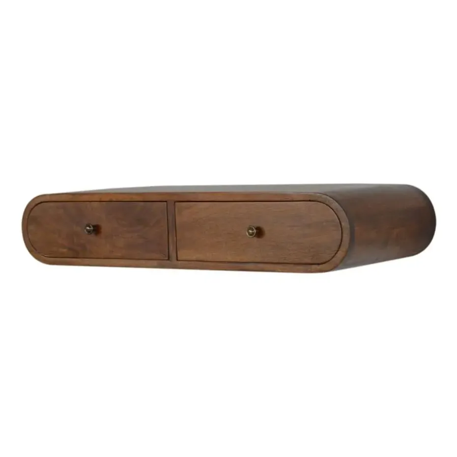 Artisan Furniture Solid hout Drijvende Kastanje Londen Sidetable