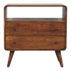 Artisan Furniture Solid hout Gebogen Nordic Charme Sidetable