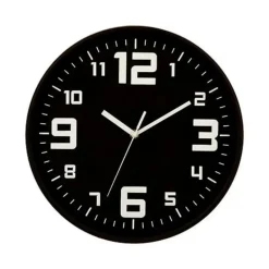 Atmosphera Elian Klok - zwart / wit - 30 cm - wandklok modern