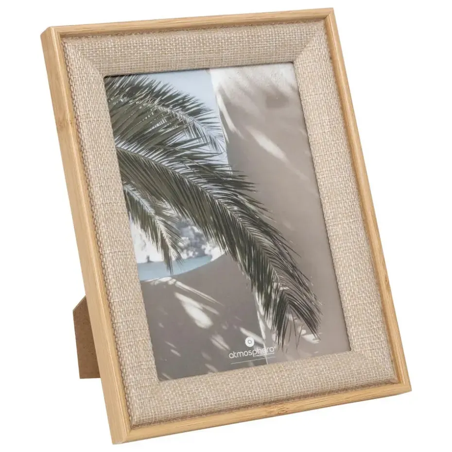 Atmosphera Fotolijstje - foto 13 x 18 cm - beige - mdf/glas