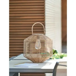 Atmosphera solar lantaarn - rotan - 30 x 30 cm