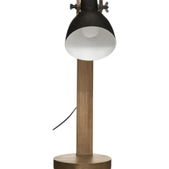 Atmosphera Tafellamp/bureaulamp Design Light Cuba - zwart - 56cm