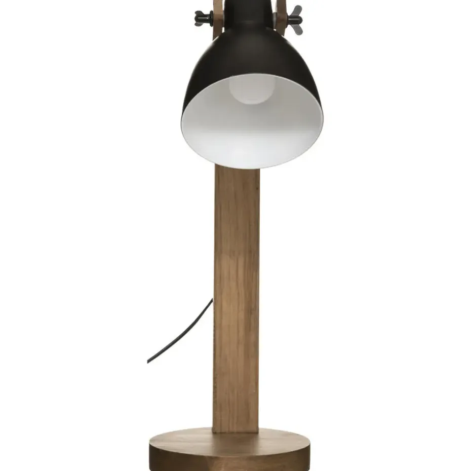 Atmosphera Tafellamp/bureaulamp Design Light Cuba - zwart - 56cm
