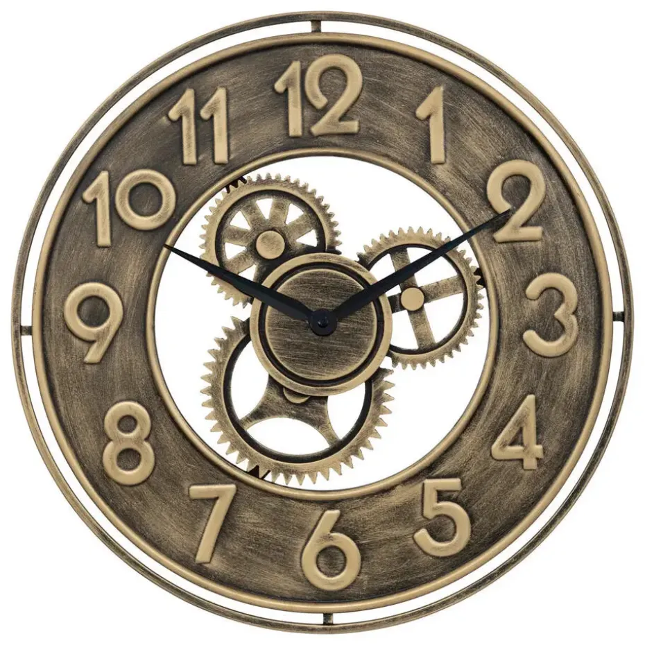 Atmosphera Wandklok Roma Gold - Vintage Metal - 48 cm - metaal