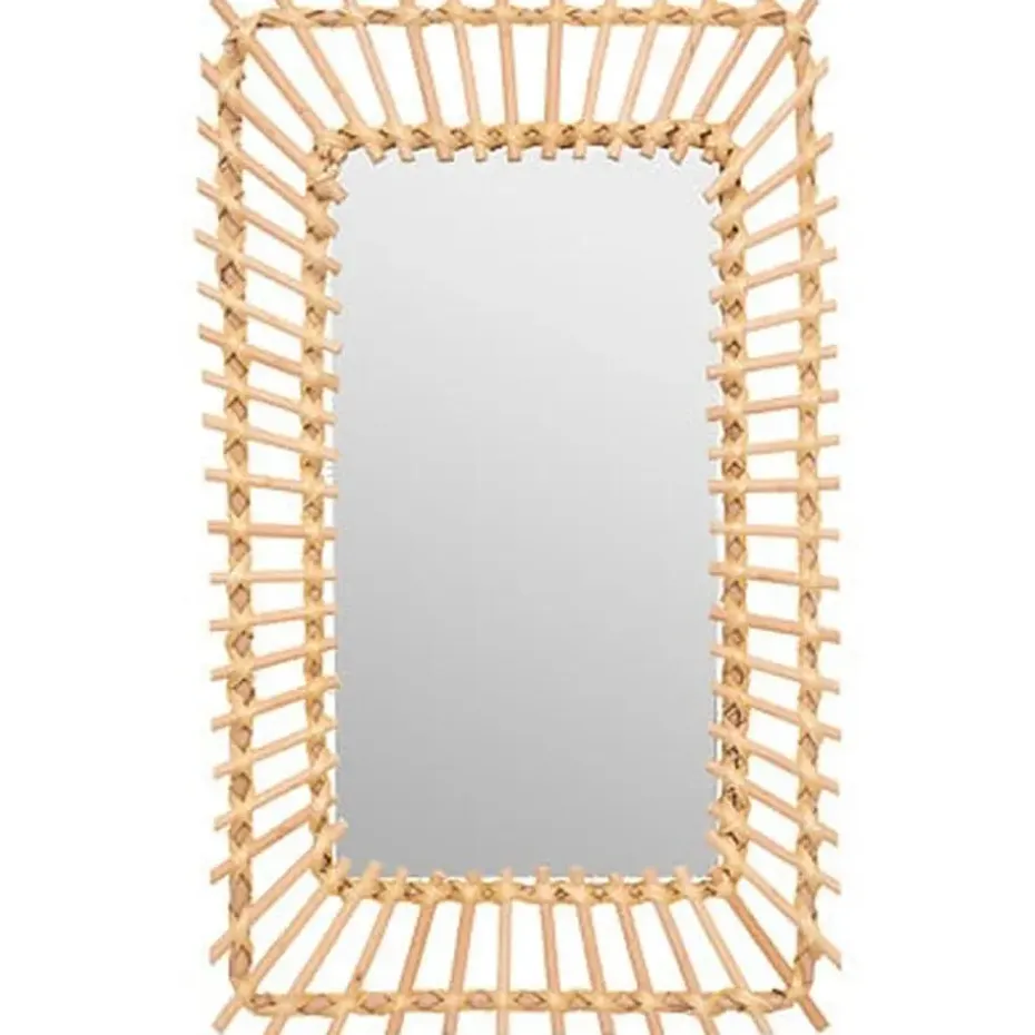 Atmosphera Wandspiegel Leonie - Boho/ibiza stijl - rotan