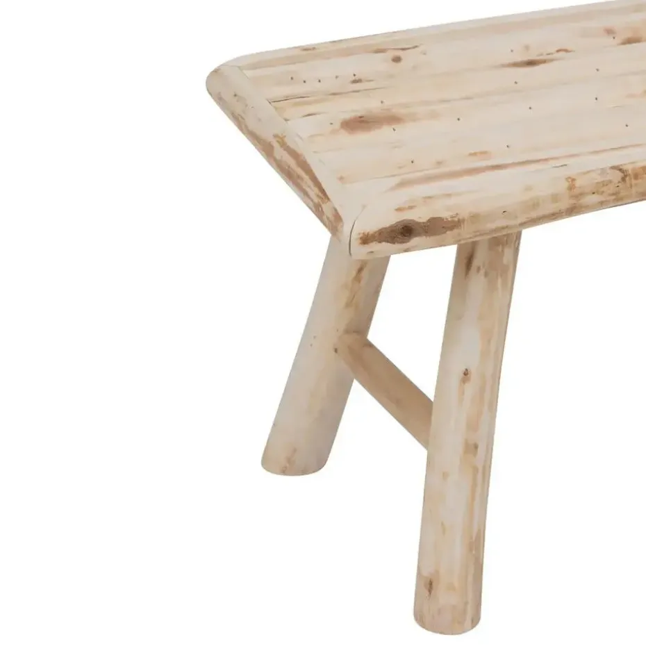 Atmosphera zit krukje/bijzet bankje - hout - 70 x 26 x 31 cm