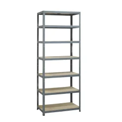 Avasco Stellingkast - Zilver - Extra hoog - Metaal - 222x90x45cm