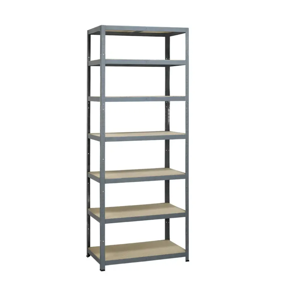 Avasco Stellingkast - Zilver - Extra hoog - Metaal - 222x90x45cm