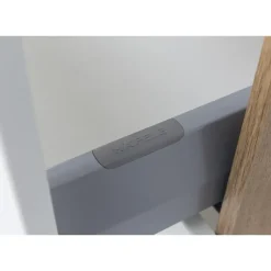 Badkamercombinatie Luna 2-delig 120cm - grafiet/eik