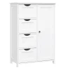 Badkamerkast - 4 Lades - MDF - Wit