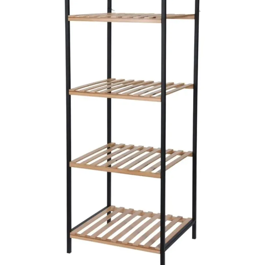 Badkamerkastje - 4-laags - bamboe - 39 x 32 x 95 cm