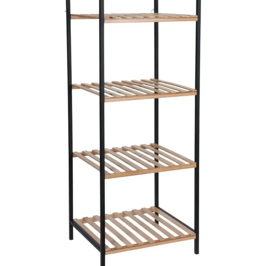 Badkamerkastje - 4-laags - bamboe - 39 x 32 x 95 cm