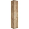 Badplaats Badkamerkast Pluto 30 x 30 x 150 cm - Kastanje Eiken -Hangende
