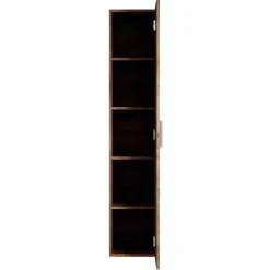 Badplaats Badkamerkast Pluto 30 x 30 x 150 cm - Bruin eiken - Hangende