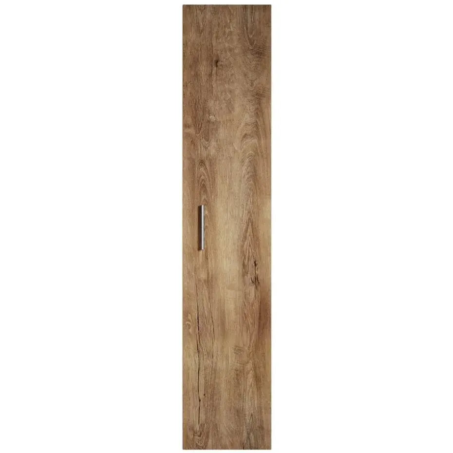 Badplaats Badkamerkast Pluto 30 x 30 x 150 cm - Bruin eiken - Hangende