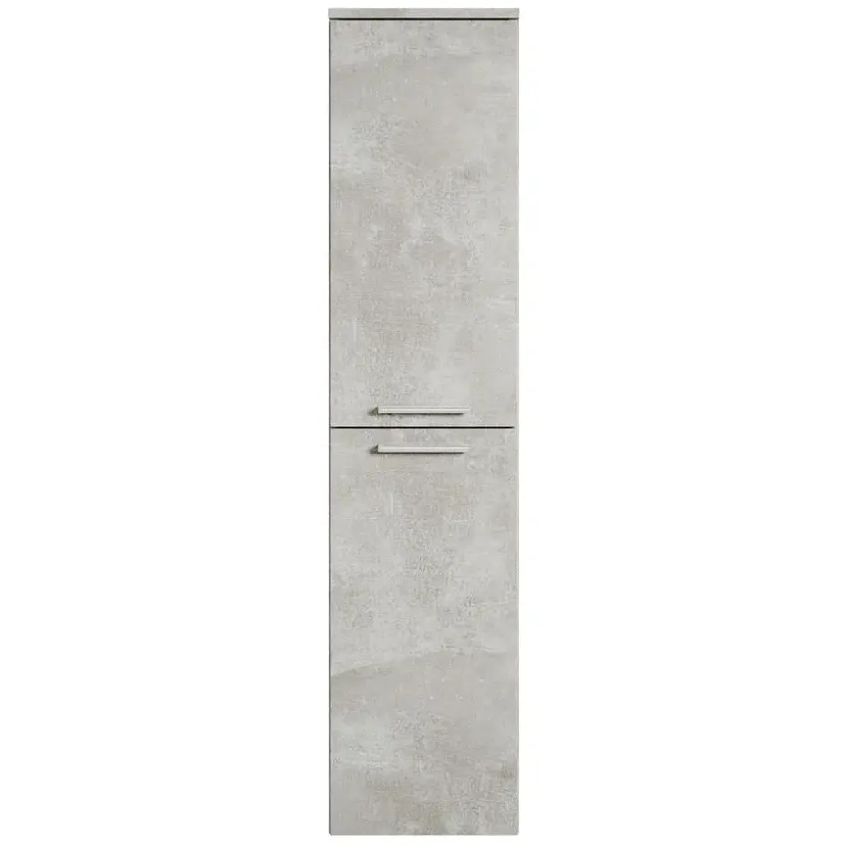 Badplaats Badkamerkast Saturnus 35 x 35 x 130 cm - Beton Grijs - Hangende