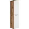 Badplaats Badkamerkast Saturnus 35 x 35 x 130 cm - Eiken met Wit - Hangende