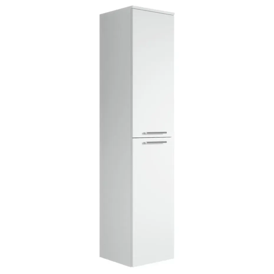 Badplaats Badkamerkast Venus 30 x 30 x 160 cm - Wit - Hangende Kolomkast met