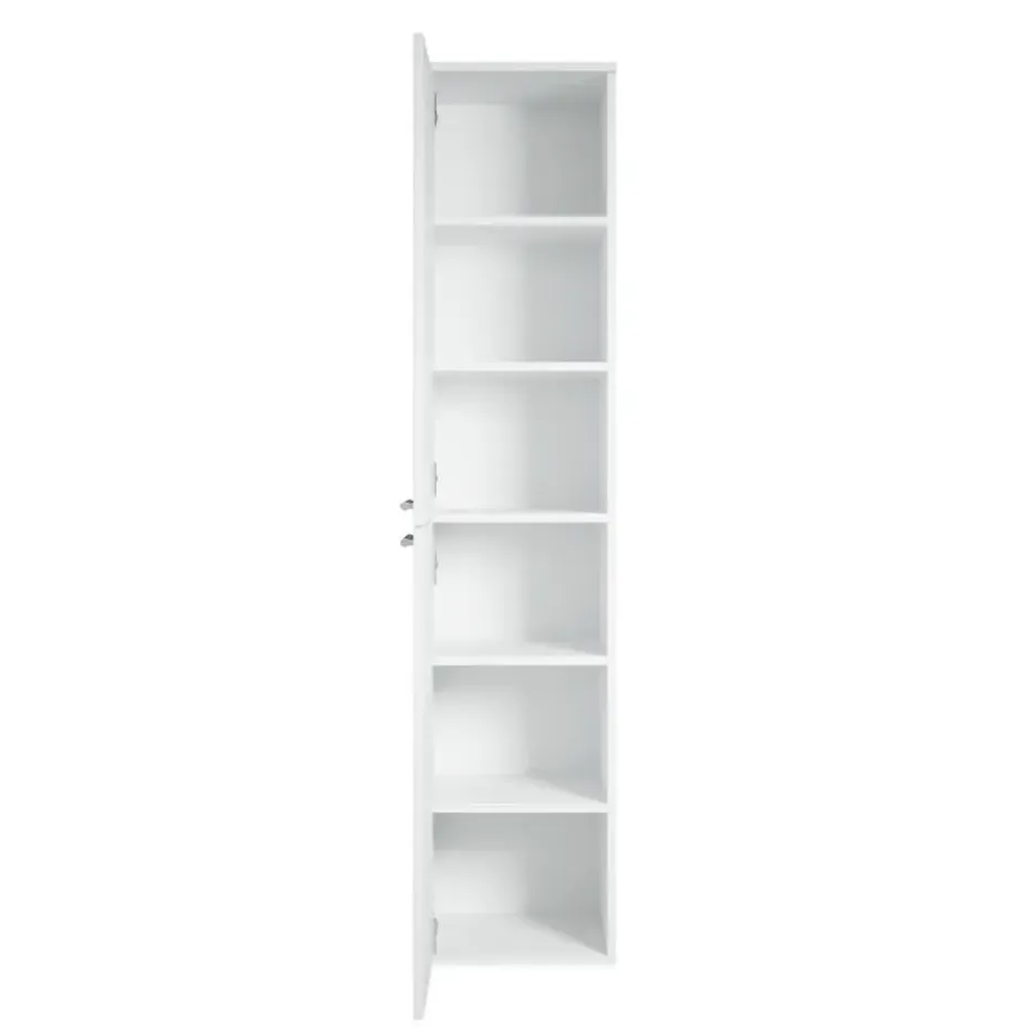 Badplaats Badkamerkast Venus 30 x 30 x 160 cm - Wit - Hangende Kolomkast met