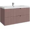 Badplaats Badkamermeubel Set Thermis 100cm - Roze - Badmeubel met Wastafel