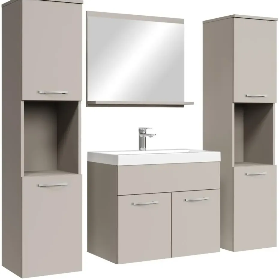 Badplaats Badkamermeubel Set Montreal XL 60 x 35 cm - Beige - Badmeubel met
