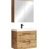 Badplaats Badkamermeubel Set Etna 01 60 cm – Eiken – Hangend Wastafelmeubel met