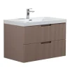 Badplaats Badkamermeubel Set Thermis 80cm - Roze - Badmeubel met Wastafel