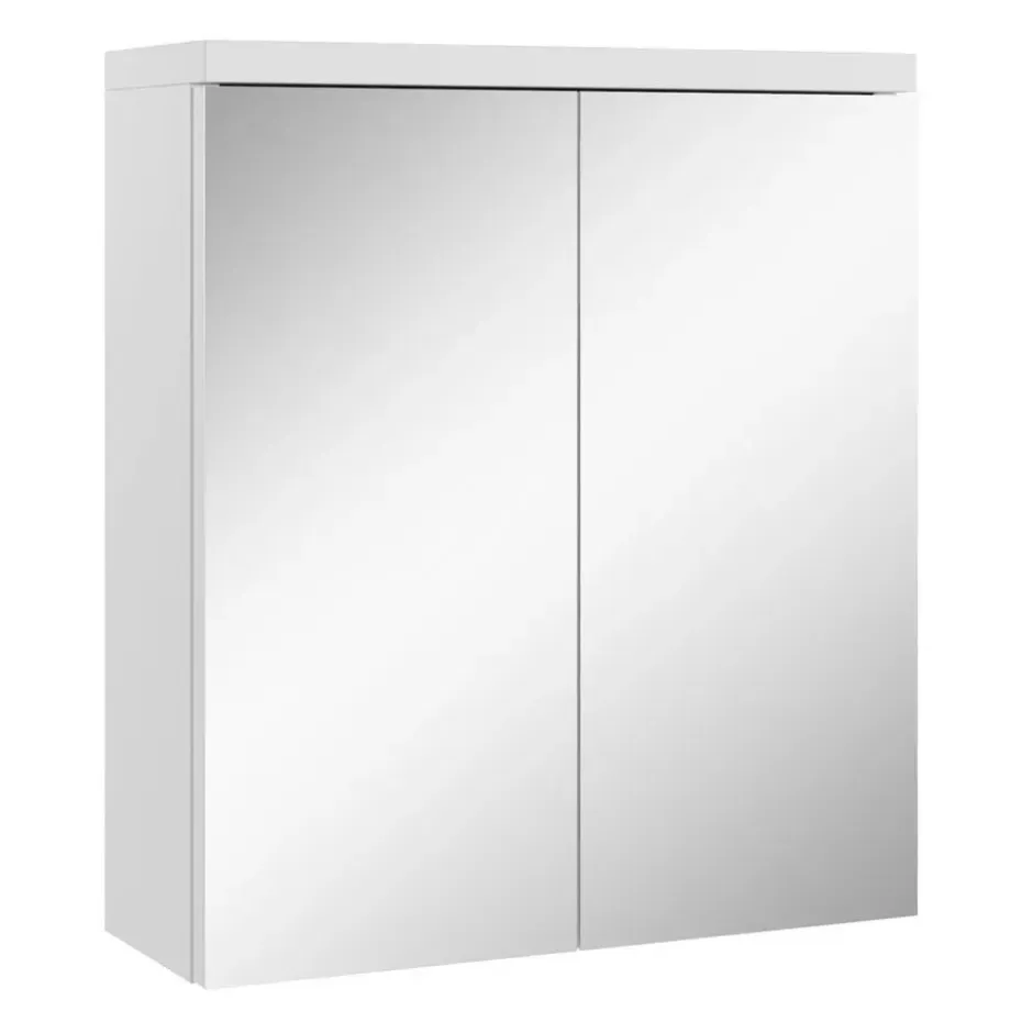 Badplaats Spiegelkast Toledo 60 x 20 x 60 cm - Wit - Badkamerkast Badkamer