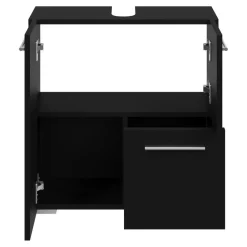 Badplaats Wastafel Onderkast Mars 60 x 30 x 60 cm - Zwart - Badkamerkast –
