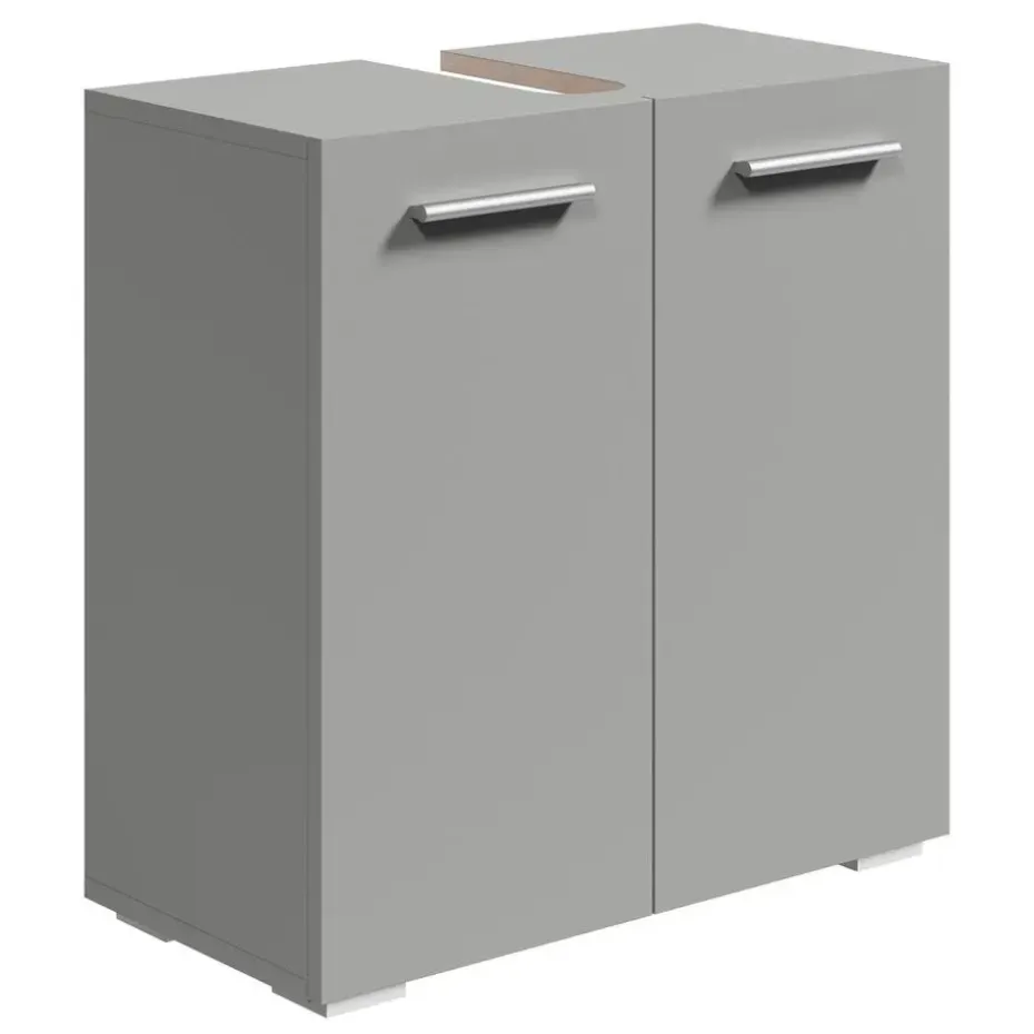 Badplaats Wastafel Onderkast Jupiter 60 x 30 x 60 cm - Mat Grijs - Badkamerkast