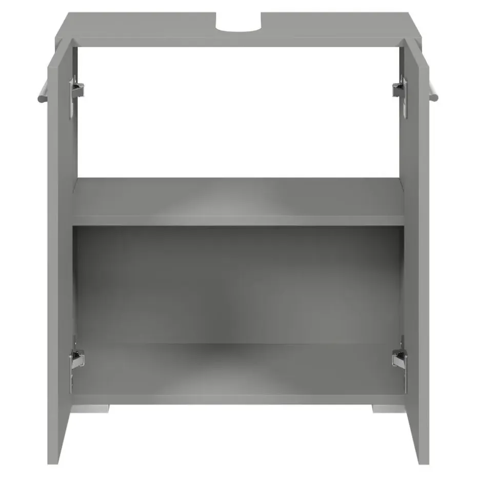 Badplaats Wastafel Onderkast Jupiter 60 x 30 x 60 cm - Mat Grijs - Badkamerkast