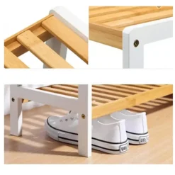 Bamboe schoenenrek 2 laags