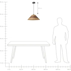 BANCAL - Hanglamp - Naturel - Papierkoord