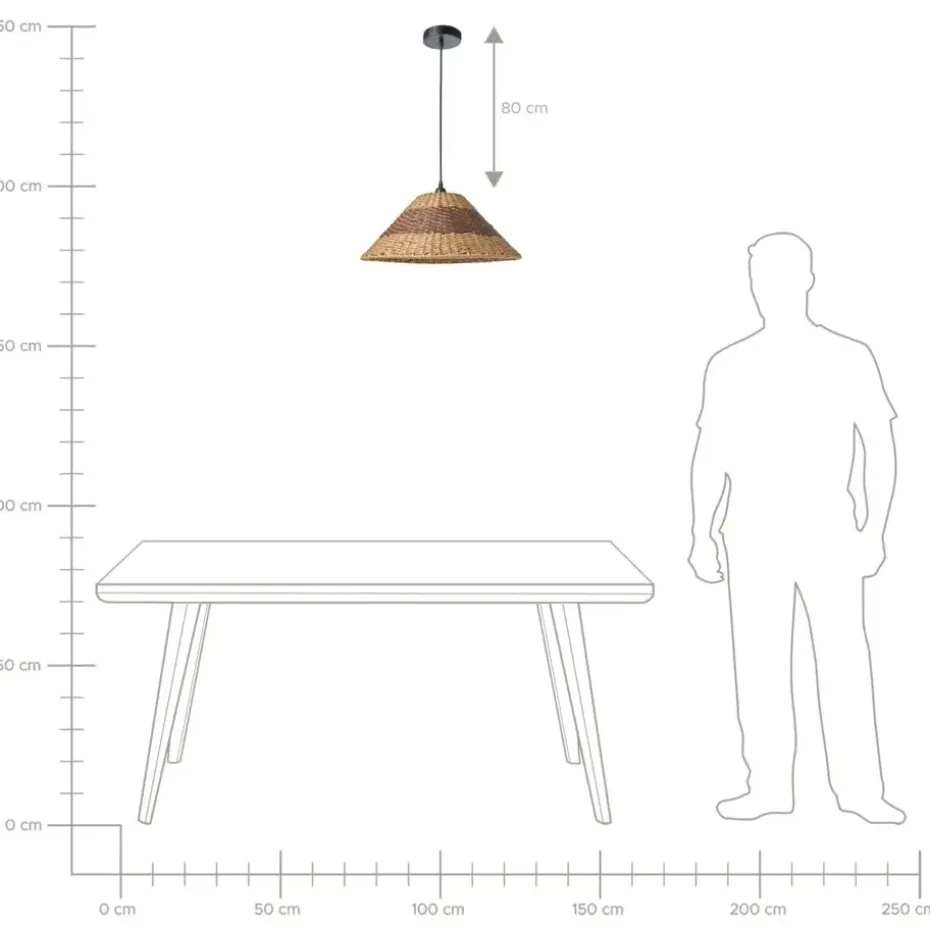 BANCAL - Hanglamp - Naturel - Papierkoord