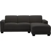 Bank Aberdeen met chaise longue rechts - Preston - antraciet