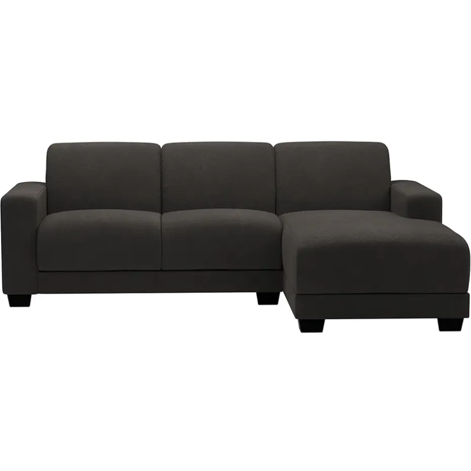 Bank Aberdeen met chaise longue rechts - Preston - antraciet