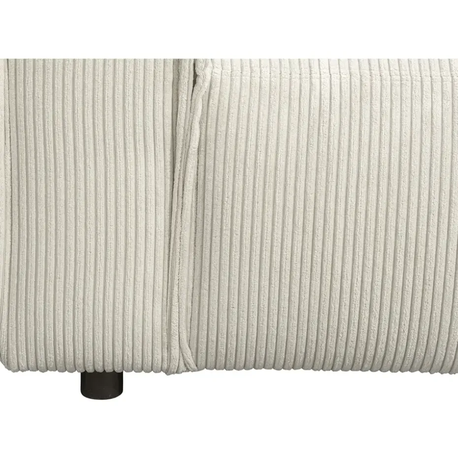 Bank Brooklyn met chaise longue rechts - Soop - crème